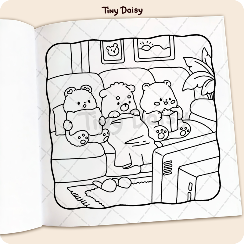 Bear Days Coloring Book - Image 3