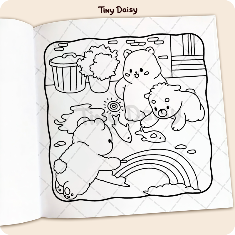 Bear Days Coloring Book - Image 6