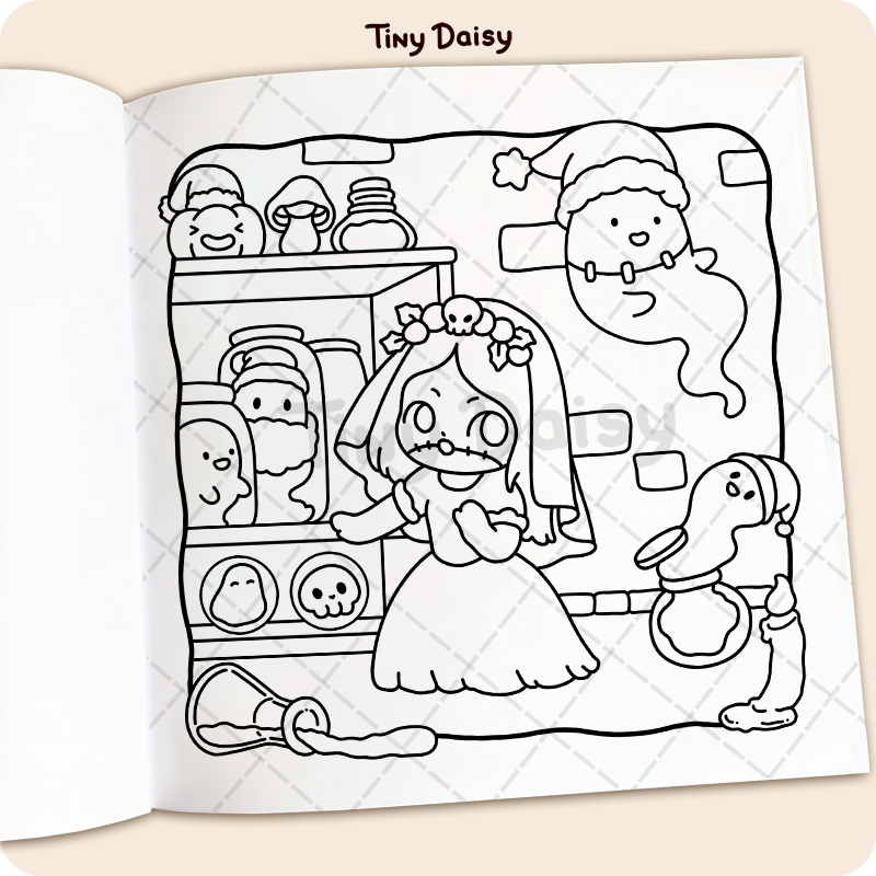 Boo Xmas Coloring Book - Image 5
