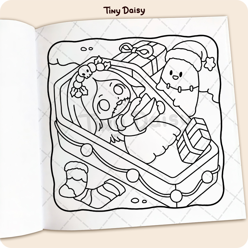 Boo Xmas Coloring Book - Image 8