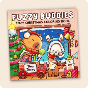 Alternative view of Fuzzy Xmas Coloring Book