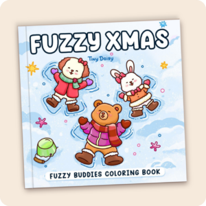 Fuzzy Xmas Coloring Book