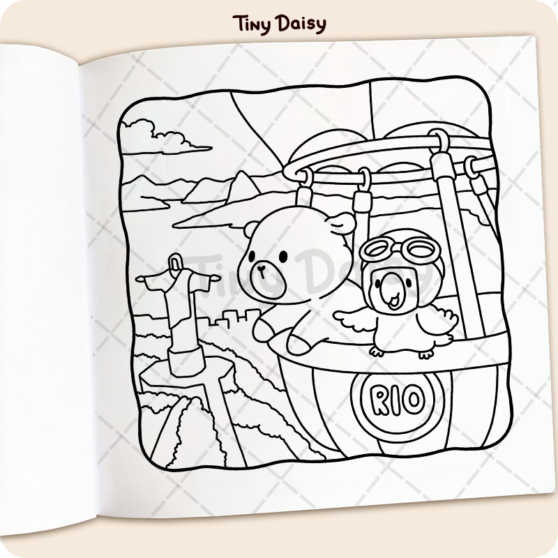 Cozy Brazil Coloring Book - Image 3