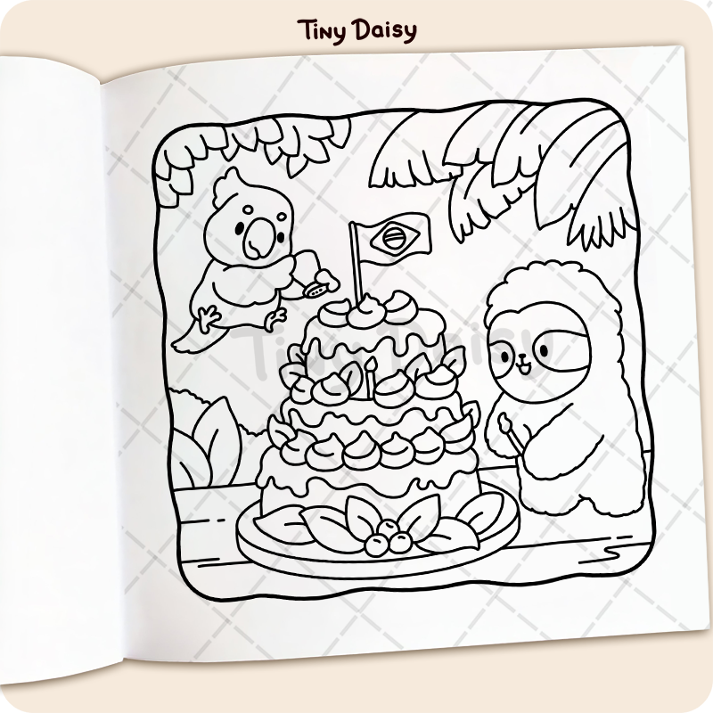 Cozy Brazil Coloring Book - Image 6