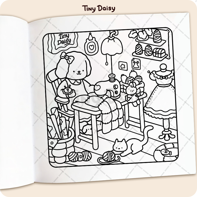 Cozy Fuzzy Coloring Book - Image 8