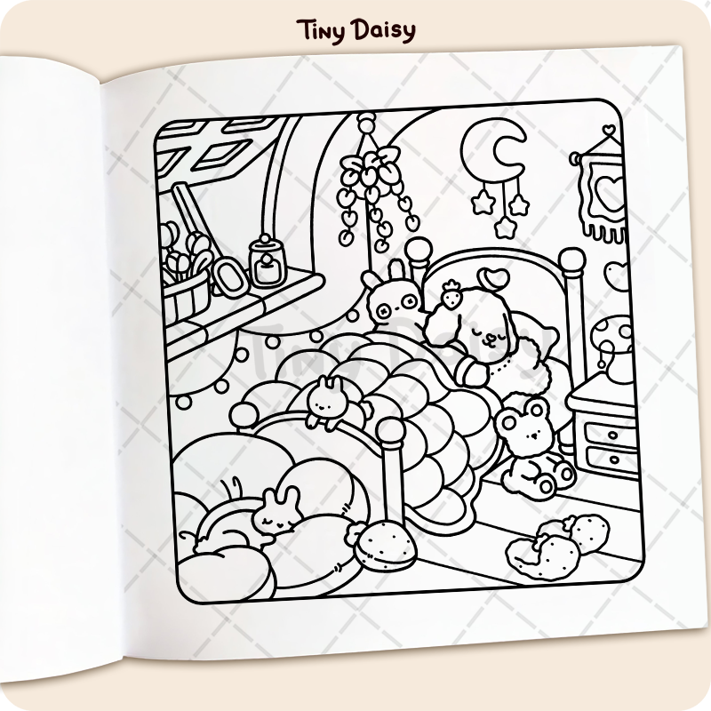 Cozy Fuzzy Coloring Book - Image 11