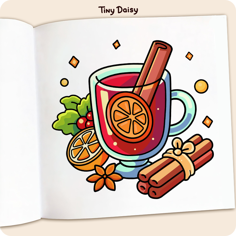 Cozy Time Christmas Coloring Book - Image 3
