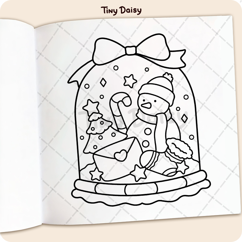 Cozy Time Christmas Coloring Book - Image 11