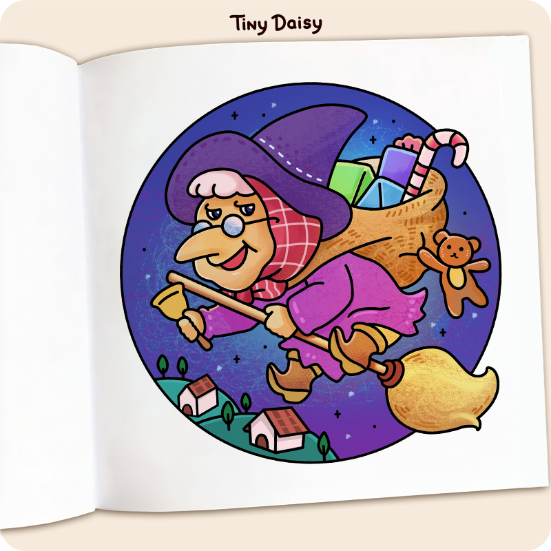 Cozy Time Christmas Coloring Book - Image 7