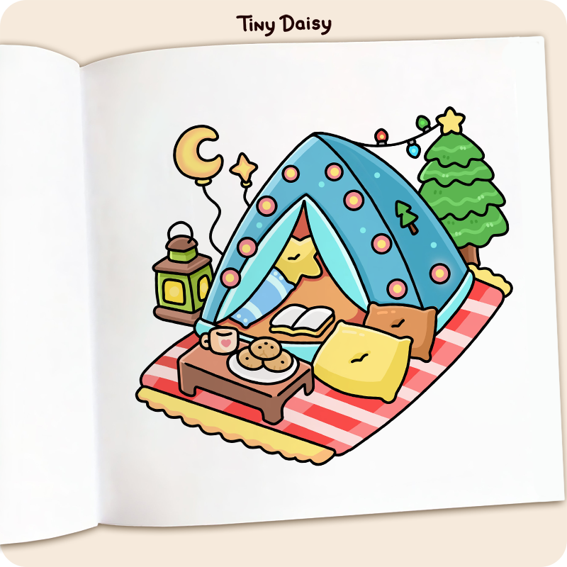Cozy Time Christmas Coloring Book - Image 6