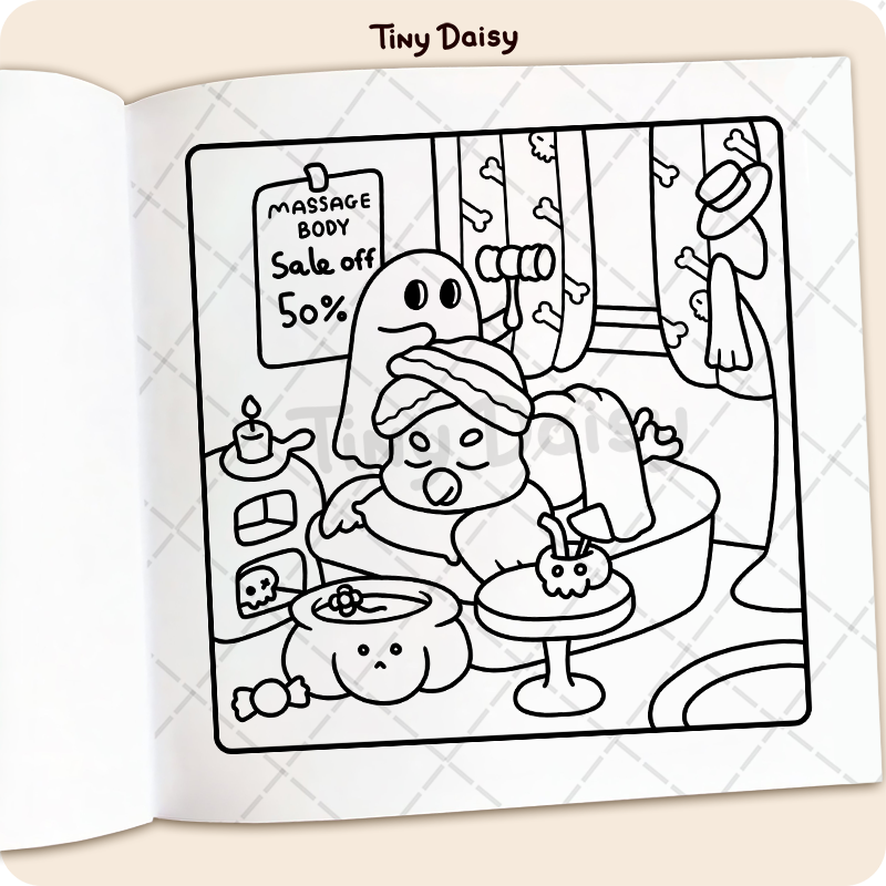 Spooky Cozy Coloring Book - Image 12