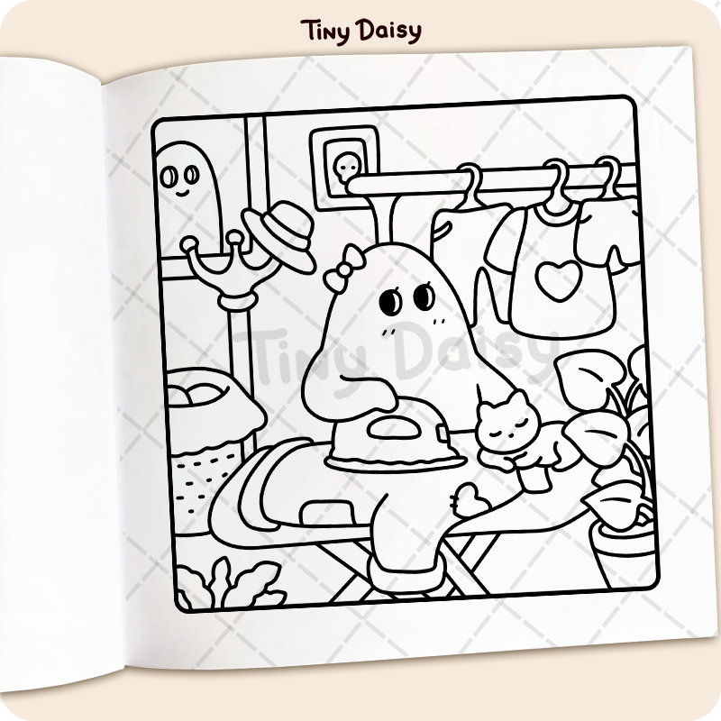Spooky Cozy Coloring Book - Image 11
