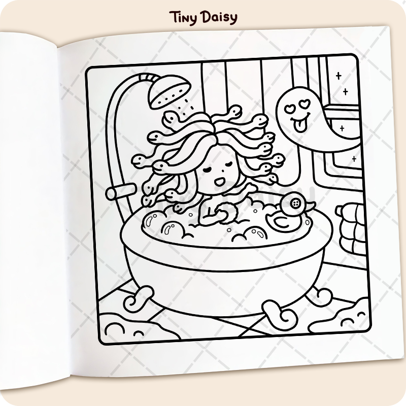 Spooky Cozy Coloring Book - Image 9