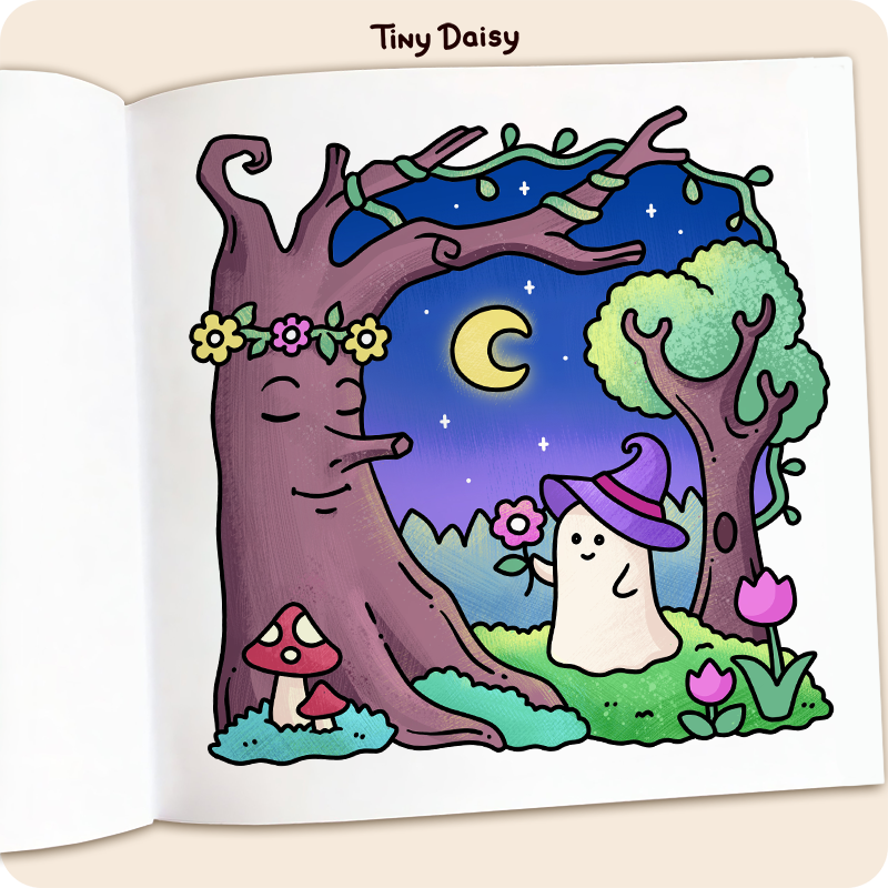 Spooky Cozy Coloring Book - Image 7