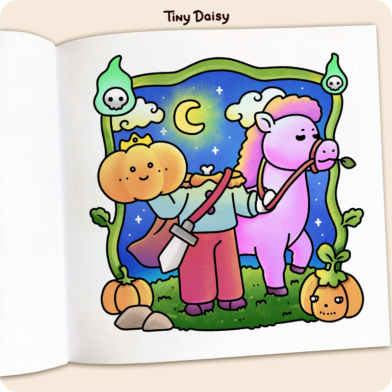 Spooky Cozy Coloring Book - Image 5