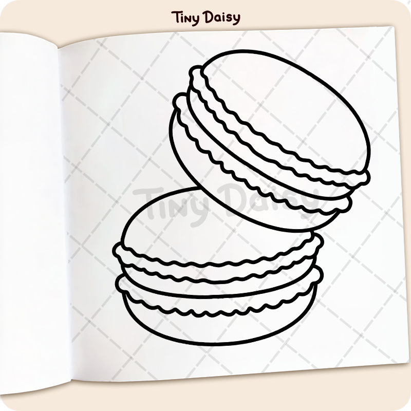 Food & Drinks Coloring Book - Image 8