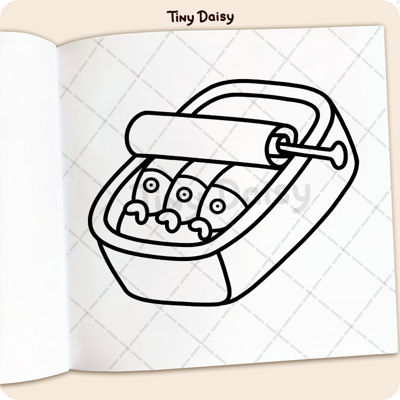 Food & Drinks Coloring Book - Image 7