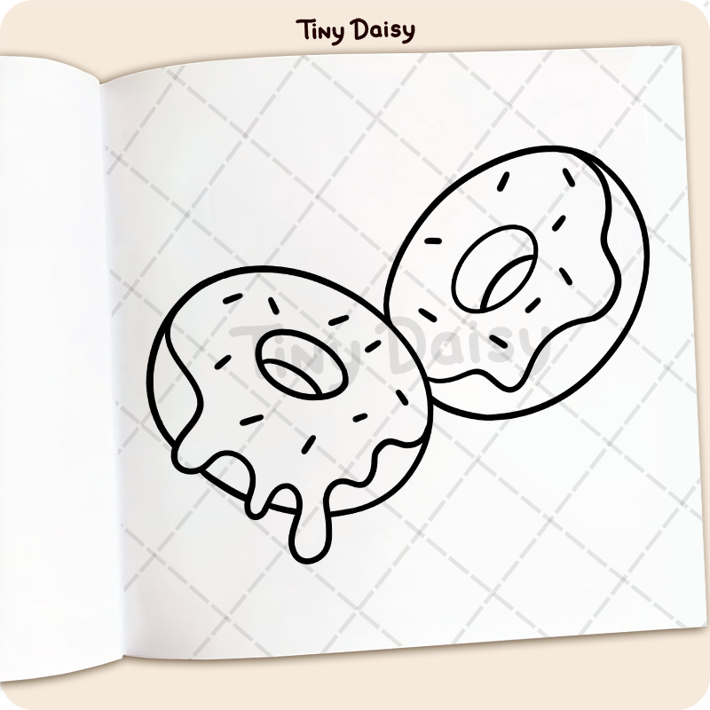 Food & Drinks Coloring Book - Image 5