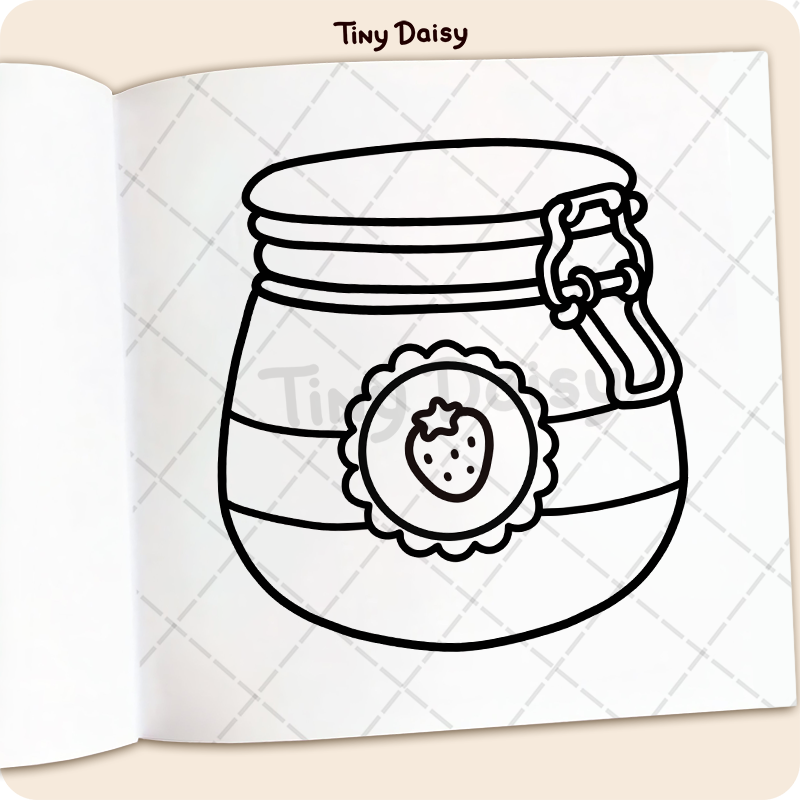 Food & Drinks Coloring Book - Image 4