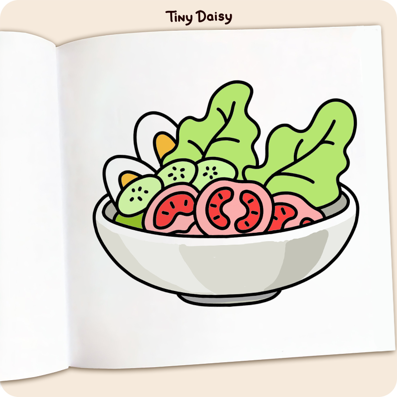 Food & Drinks Coloring Book - Image 3