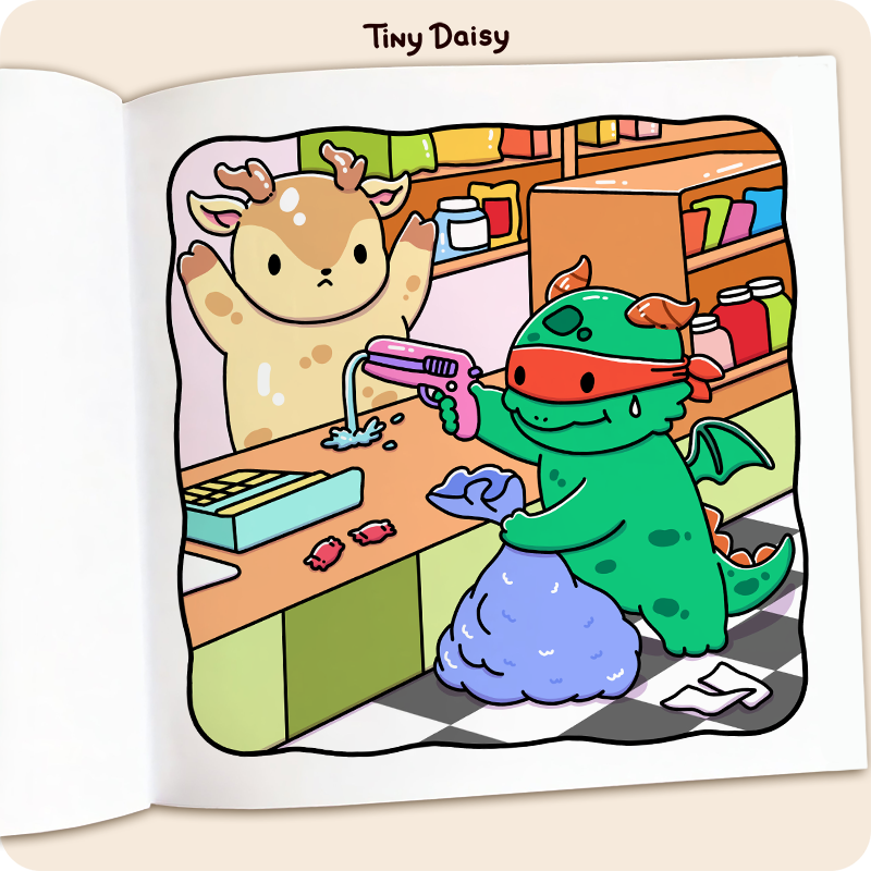 Funny Criminal Coloring Book - Image 2