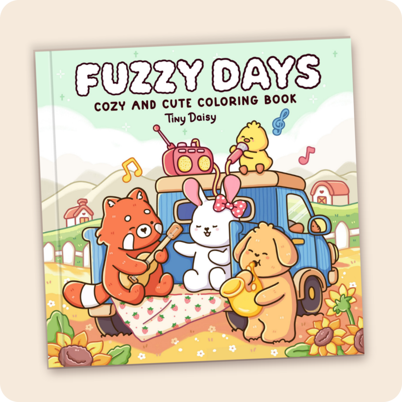 Fuzzy Days Coloring Book