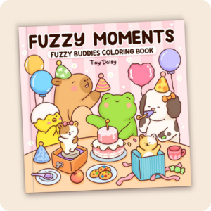 Fuzzy Moments Coloring Book