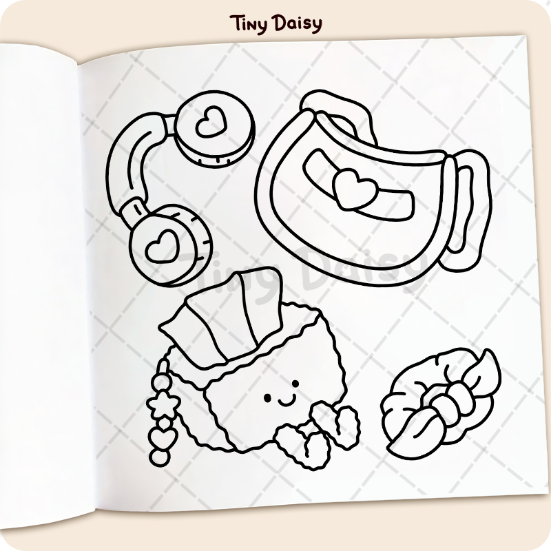 Girl Stuffs Coloring Book - Image 3