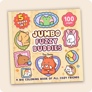 Jumbo Fuzzy Buddies Coloring Book