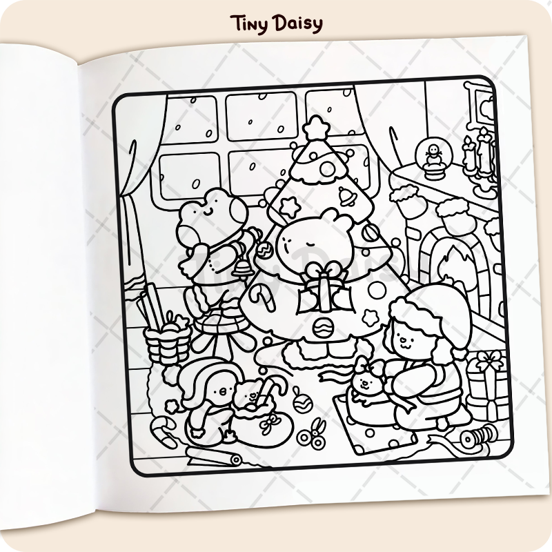 Jumbo Fuzzy Buddies Coloring Book - Image 3