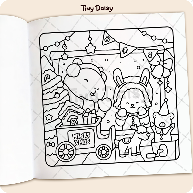Jumbo Fuzzy Buddies Coloring Book - Image 4
