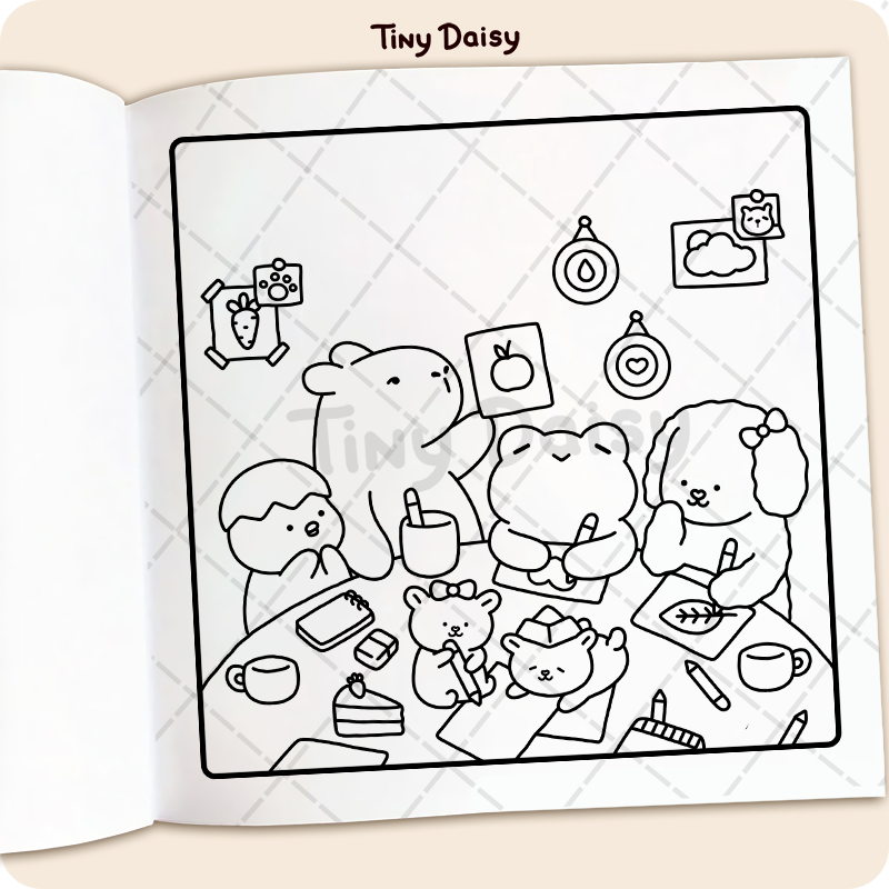 Jumbo Fuzzy Buddies Coloring Book - Image 5