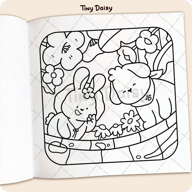 Jumbo Fuzzy Buddies Coloring Book - Image 6