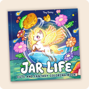 Alternative view of Life in Jar Coloring Book