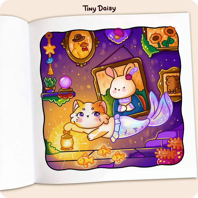 Little Meowmaid Coloring Book - Image 3