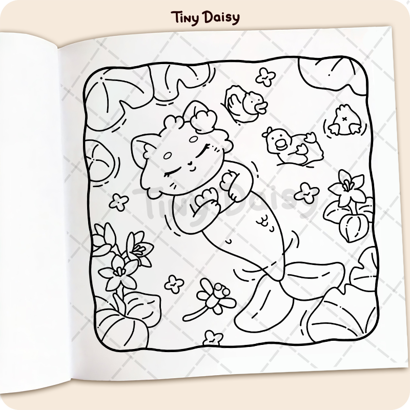 Little Meowmaid Coloring Book - Image 5