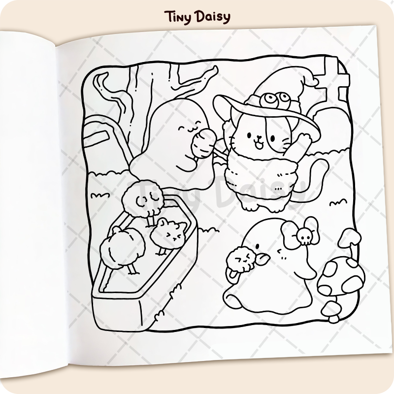 Spooky Meowy Coloring Book - Image 5