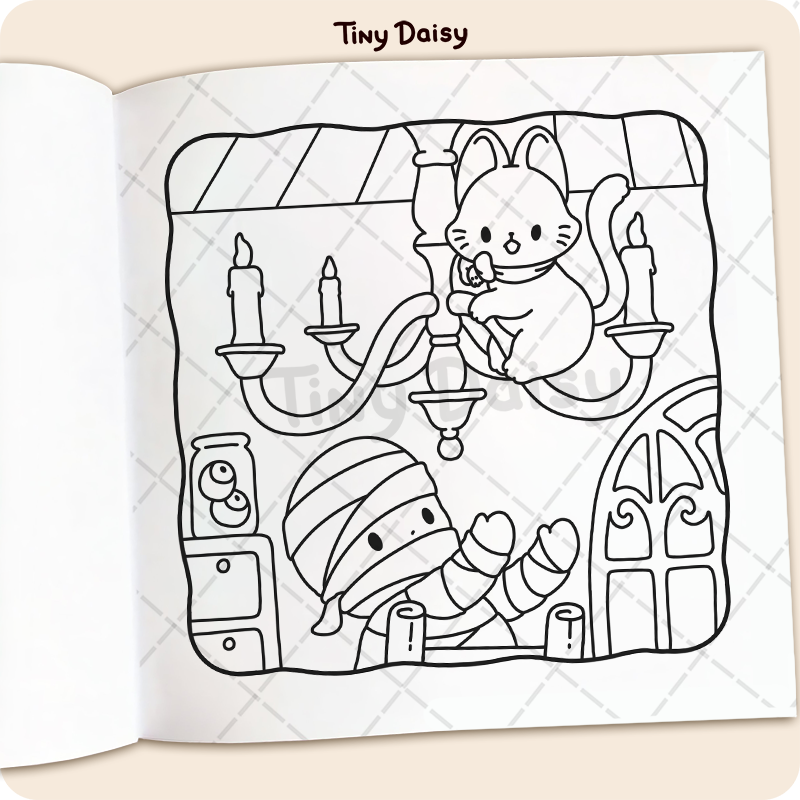 Spooky Meowy Coloring Book - Image 7