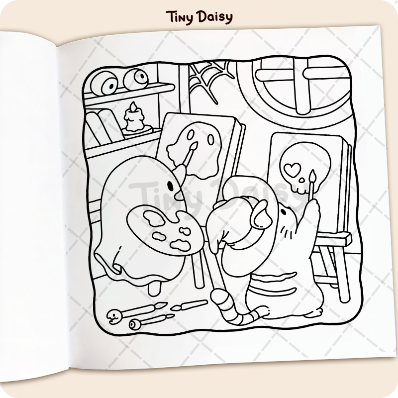 Spooky Meowy Coloring Book - Image 8