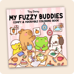 Alternative view of Fuzzy Moments Coloring Book