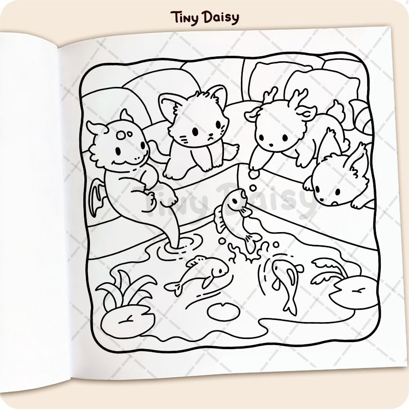 Ocean Fuzzy Coloring Book - Image 6