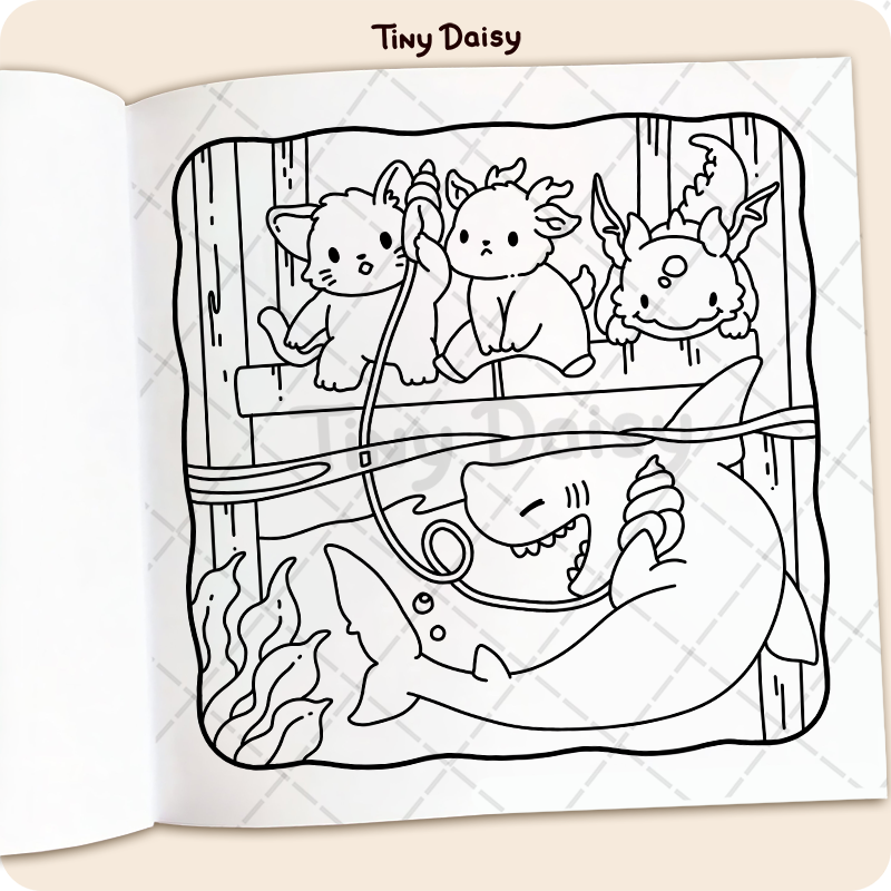 Ocean Fuzzy Coloring Book - Image 8
