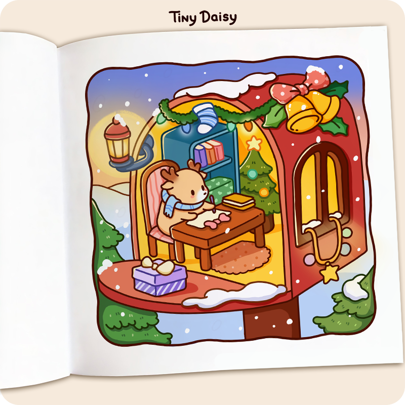 Reindeer Corners Coloring Book - Image 2