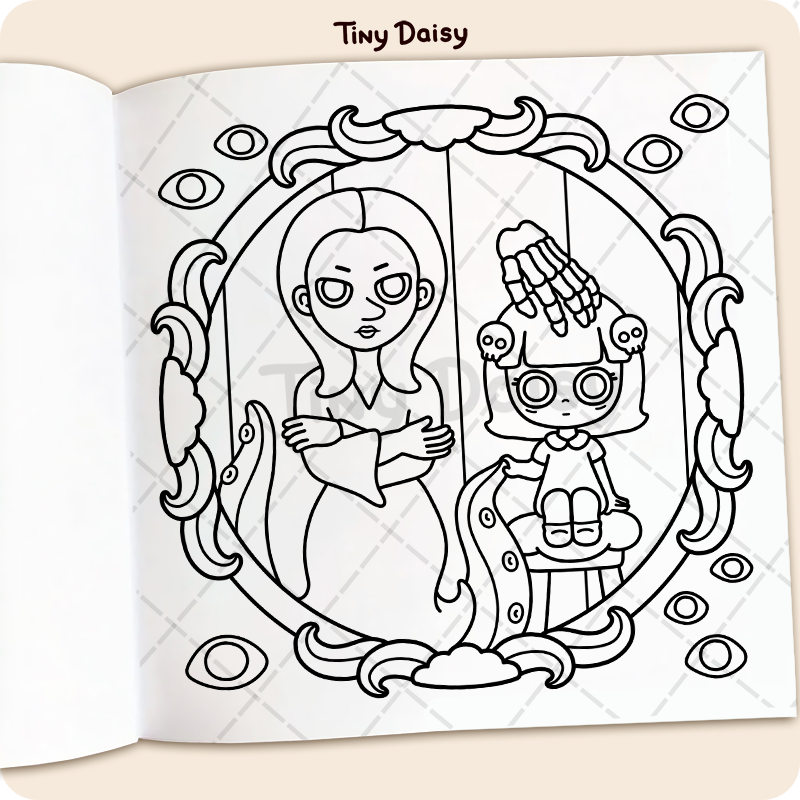 Spooky Girl Coloring Book - Image 6