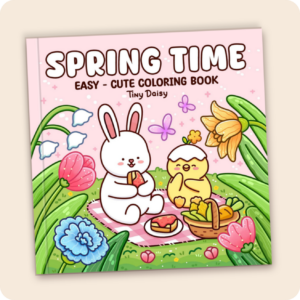 Alternative view of Spring Time Coloring Book (Cover Version 2)