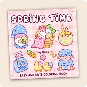 Spring Time Coloring Book (Cover Version 2)