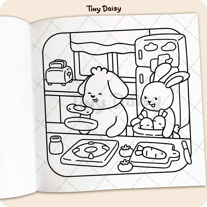 Fuzzy Cuties Coloring Book - Image 3