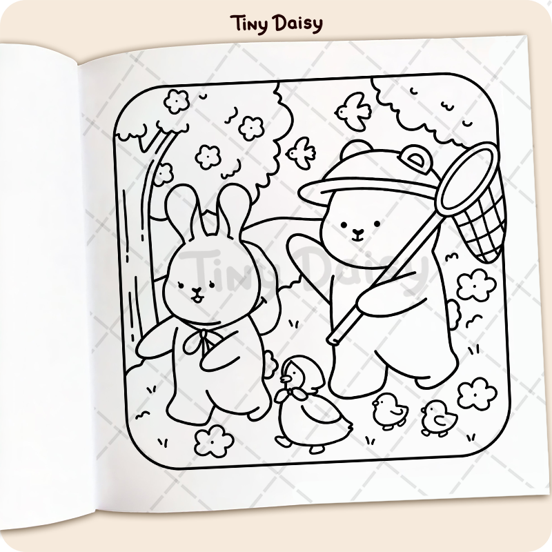 Fuzzy Cuties Coloring Book - Image 4