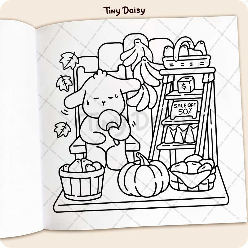 Fuzzy Cuties Coloring Book - Image 6