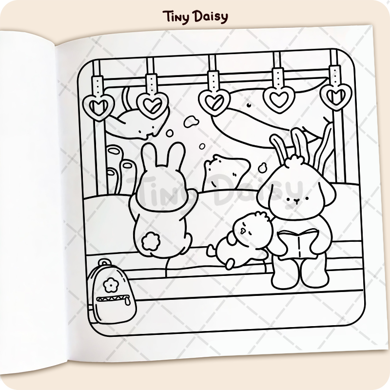 Fuzzy Cuties Coloring Book - Image 7